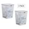 Mind Reader 2 Piece Square Metal Mesh Waste Basket Set